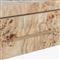 Briella Modern Classic Light Brown Burl Wood Rectangular Desk