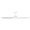 Visual Comfort Collins Coastal Matte White Steel Smart Ceiling Fan - 52&quot;