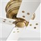Visual Comfort Subway Modern Matte White Blades Antique Brass Ceiling Fan - 56&quot;