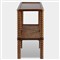 Tobi Updated Traditional Brown Oak Spindle Rectangular Console Table
