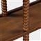 Tobi Updated Traditional Brown Oak Spindle Rectangular Console Table