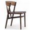 Tanner Updated Traditional Brown Oak Wood Woven Dining Side Chair