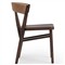 Tanner Updated Traditional Brown Oak Wood Woven Dining Side Chair