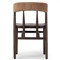 Tanner Updated Traditional Brown Oak Wood Woven Dining Side Chair