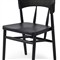 Tanner Updated Traditional Black Oak Wood Woven Dining Side Chair