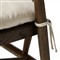 Tanner Updated Traditional Cream Performance Brown Oak Wood Woven Counter Stool