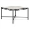 Emeline Albarium Dekton Black Iron Outdoor Dining Table - 48&quot;