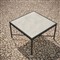 Emeline Albarium Dekton Black Iron Outdoor Dining Table - 48&quot;