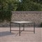 Emeline Albarium Dekton Black Iron Outdoor Dining Table - 48&quot;