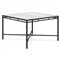 Emeline Helena Dekton Black Iron Square Outdoor Dining Table - 48&quot;