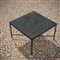 Emeline Micron Dekton Black Iron Square Outdoor Dining Table - 48&quot;