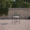 Emeline Cream Upholstered Black Iron Outdoor Counter Stool