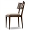 Tina Modern Beige Performance Dark Brown Oak Wood Cane Dining Chair