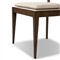 Tina Modern Beige Performance Dark Brown Oak Wood Cane Dining Chair