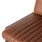 Ali Mid Century Modern Brown Leather Channel Tufted Wood Counter Stool