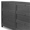 Clarence Modern Classic Black Oak Dresser