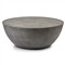 Bruce Modern Classic Grey Concrete Round Drum Outdoor Coffee Table