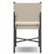 Rosalie Modern Classic Beige Upholstered Bronze Aluminum Outdoor Dining Chair