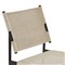 Rosalie Modern Classic Beige Upholstered Bronze Aluminum Outdoor Dining Chair