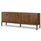 Nery Rustic Lodge Brown Walnut Wood Sideboard