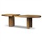 Paris Rustic Lodge Brown Acacia Oval Extendable Dining Table - 84-104&quot;