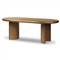Paris Rustic Lodge Brown Acacia Oval Extendable Dining Table - 84-104&quot;
