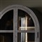Harvey Updated Traditional Brown Oak Arched Display Cabinet
