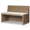 Senna Broadway Dune Linen Woven Dining Bench - 49&quot;