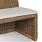 Senna Broadway Dune Linen Woven Dining Bench - 49&quot;