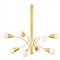 Vespera Modern Gold Steel Sputnik Orb Chandelier