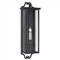Ashbourne Traditional Seeded Glass Black Iron Outdoor Wall Sconce - Small