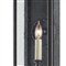 Ashbourne Traditional Seeded Glass Black Iron Outdoor Wall Sconce - Small
