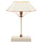 Dresden Updated Traditional Oval Shade Cream Wood Table Lamp