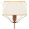 Dresden Updated Traditional Oval Shade Cream Wood Table Lamp