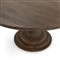 Beatrix Updated Traditional Brown Mango Wood Round Dining Table - 60&quot;