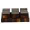 Theron Traditional Tortoise Shell Resin Tic Tac Toe Set