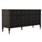 Andrea French Country Dark Brown Oak Wood Double Dresser