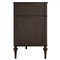 Andrea French Country Dark Brown Oak Wood Double Dresser