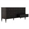 Andrea French Country Dark Brown Oak Wood Double Dresser