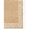 Maisha Coastal Beach Ivory Border Patterned Rug - 3&#39;6&quot;x5&#39;6&quot;