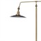 Travis Modern Antique Brass Swing Arm Floor Lamp