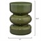 Peter Coastal Beach Green Glass Outdoor Garden Stool