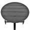 Madelle Modern Classic Black Aluminum Round Outdoor End Table