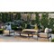 Madelle Modern Classic Black Aluminum Rectangular Outdoor Coffee Table
