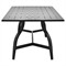Madelle Modern Classic Black Aluminum Rectangular Outdoor Dining Table - 96&quot;