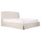 Jezreel Modern Classic Cream Slipcovered Storage Bed - Queen