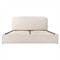 Jezreel Modern Classic Cream Slipcovered Storage Bed - Queen