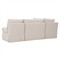 Lumiel Modern Classic Beige Slipcovered L-Shape Dining Banquette - 96&quot;