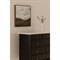 Poema Updated Traditional White Marble Black Wood Dresser