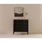 Poema Updated Traditional White Marble Black Wood Dresser